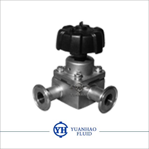 衛(wèi)生級三通隔膜閥 Sanitary three-way diaphragm valve